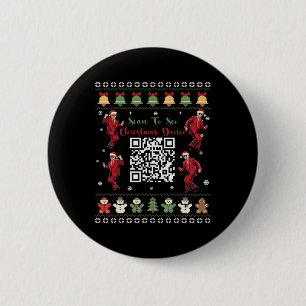 Qr Trump Dance Code President Dance Code Christmas 6 Cm Round Badge