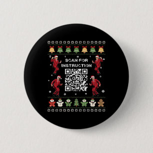 Qr Trump Dance Code President Scan For Instruction 6 Cm Round Badge