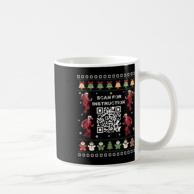 Qr Trump Dance Code President Scan For Instruction Coffee Mug (Right)