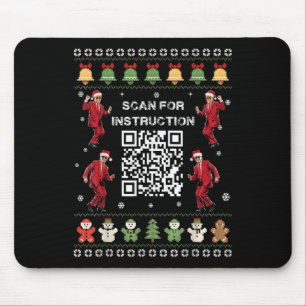 Qr Trump Dance Code President Scan For Instruction Mouse Pad
