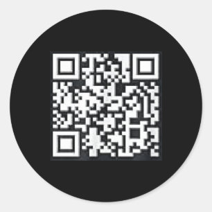 Qr Trump President Trump Dance Code Funny Uni Classic Round Sticker