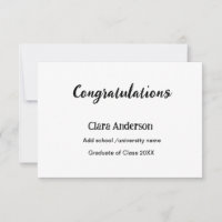 QR white black photo classic eleg graduation