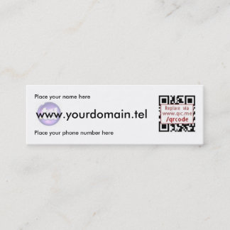 QRCode Business Card for .Tel Domains