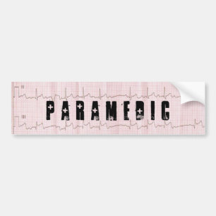 QRS EKG EMS PARAMEDIC BUMPER STICKER