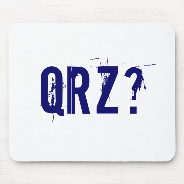 QRZ? Radio Ham Mousepad (Front)