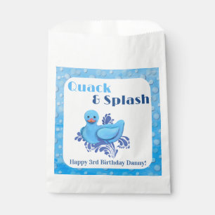 Quack and Splash Duck 3rd Birthday Favour Bags