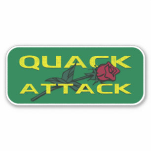 Quack Attack Rose Yellow Green Vintage