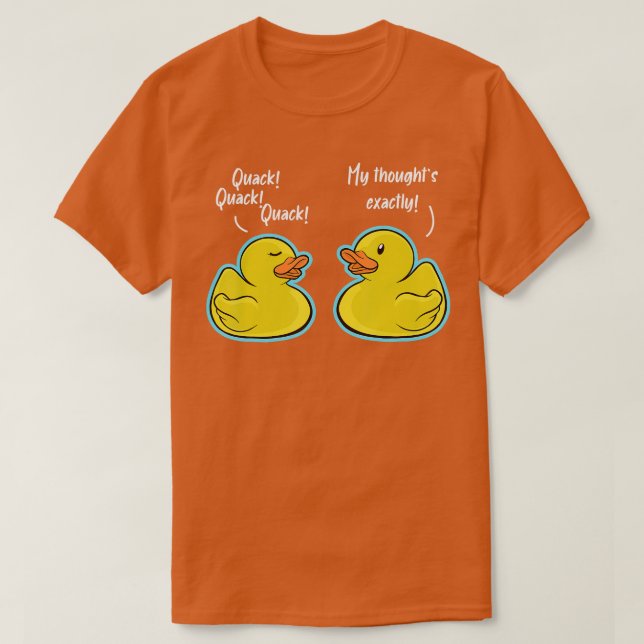 Quack Quack Quack Duck Conversation Ducks  T-Shirt (Design Front)