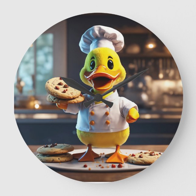Quack-tastic Confectioner Large Clock (Front)