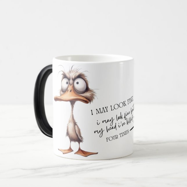 Quack-tastic Duck Coffee Mug - Sip in Style (Front Left)