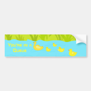 Quacking ducks bumper sticker