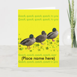 Quacking good birthday card