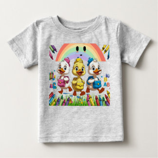 "Quacking into Kindergarten!" – Cute Duck Back-to- Baby T-Shirt