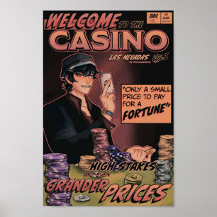Quackity Casino Dream SMP Las Nevadas Comic Poster