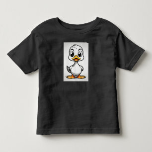 Quacky Cutie: Duck Colouring Page Toddler T-Shirt