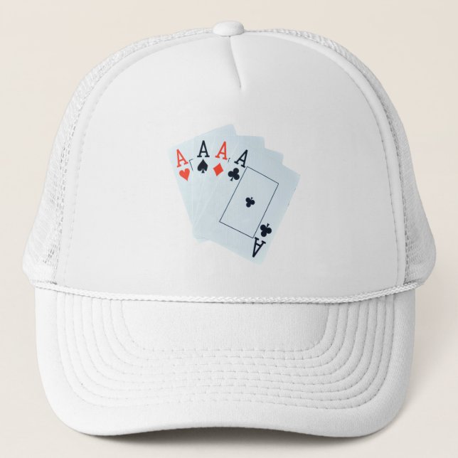 Quad Aces, Trucker Hat (Front)