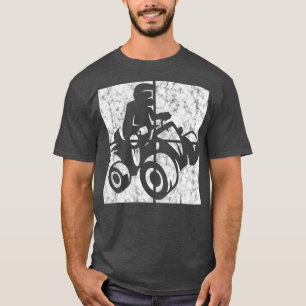 Quad ATV Motocross Retro Offroad Stunt T-Shirt