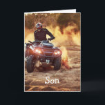 Quad ATV Off-Road Vehicle Birthday Son Card<br><div class="desc">Quad ATV Off-Road Vehicle Birthday for your son</div>