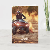 Quad ATV Off-Road Vehicle Birthday Son