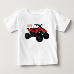 Quad bike atv cartoon illustration baby T-Shirt