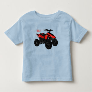 Quad bike atv cartoon illustration  toddler T-Shirt