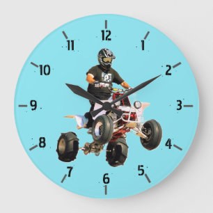 Quad Bike Large Clock