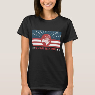 Quad Biking American USA Flag ATV Gift Sweatshirt T-Shirt
