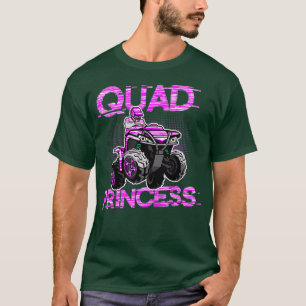 Quad Princess ATV 4 Wheeler Quad Offroad Mud MX T-Shirt