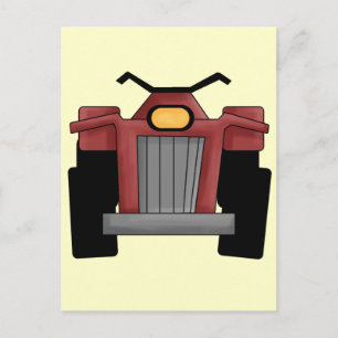 Quad Runner Bike Postcard