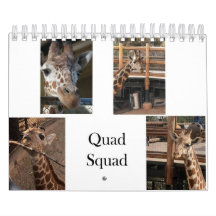 Quad Squad 2022 5.5” x 7” calendar
