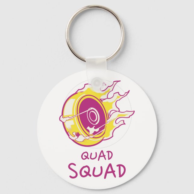 Quad Squad   Key Ring (Front)