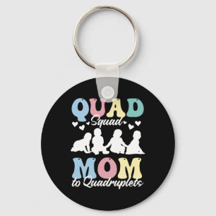 Quad Squad Mum To Quadruplets Mami Mama Mummy Moth Key Ring
