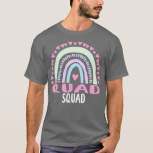 Quad Squad Party Matching Womens Appreciation Rain T-Shirt