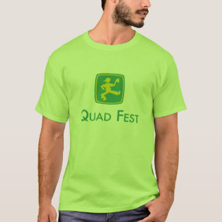 Quadfest Retro Green Logo T-Shirt