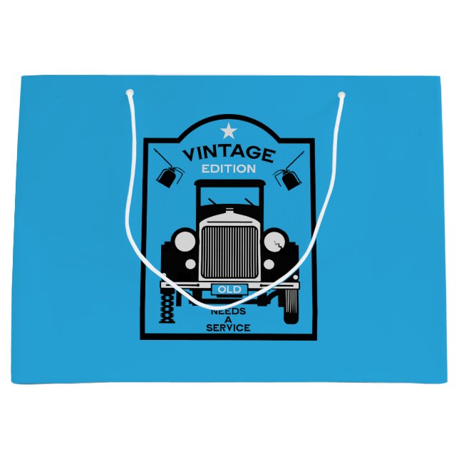 Quadragenarian Happy Birthday Over The Hill Large Gift Bag (Front)