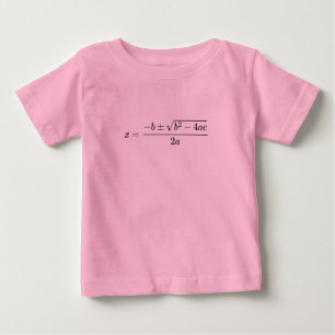 Quadratic Equation Design – ABC Formel Baby T-Shirt