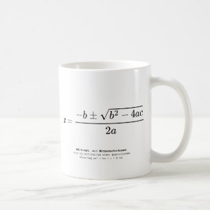 Quadratic Equation Design – ABC Formel Coffee Mug