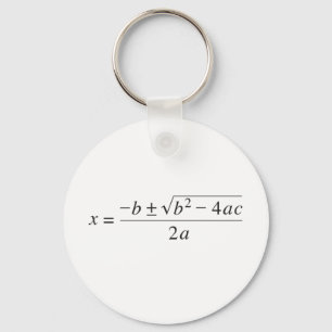 quadratic formula key ring