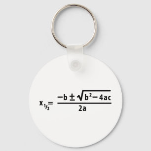 quadratic formula key ring