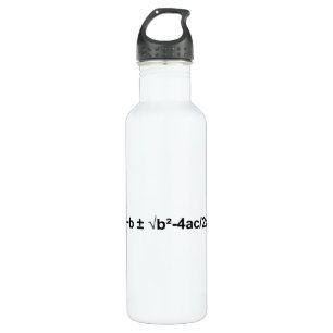 Quadratic Formula Math Mathematical Physics 710 Ml Water Bottle