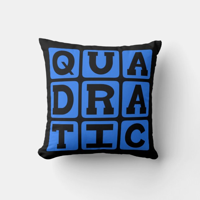 Quadratic, Mathematical Equation Cushion (Front)