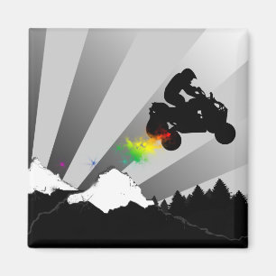 quads. dirt trail. magnet