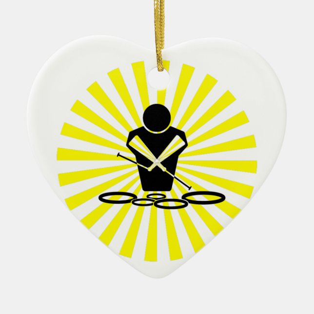 QUADS - SUN BURST - POW BANG - WOW - TENORS! CERAMIC TREE DECORATION (Front)