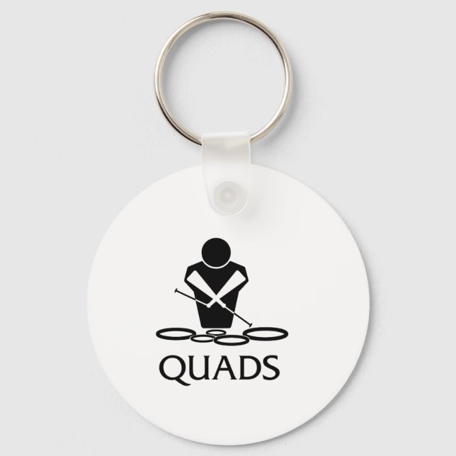 QUADS - Tenor Drums Key Ring (Front)