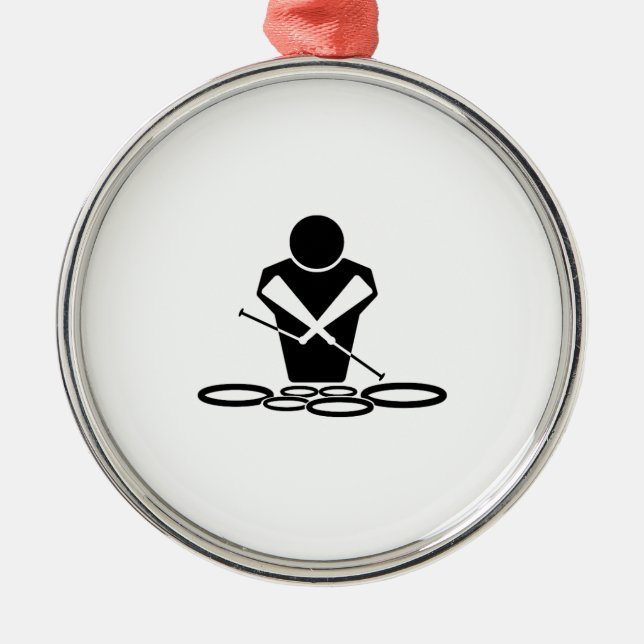 Quads - Tenor Drums - Squints Metal Tree Decoration (Front)