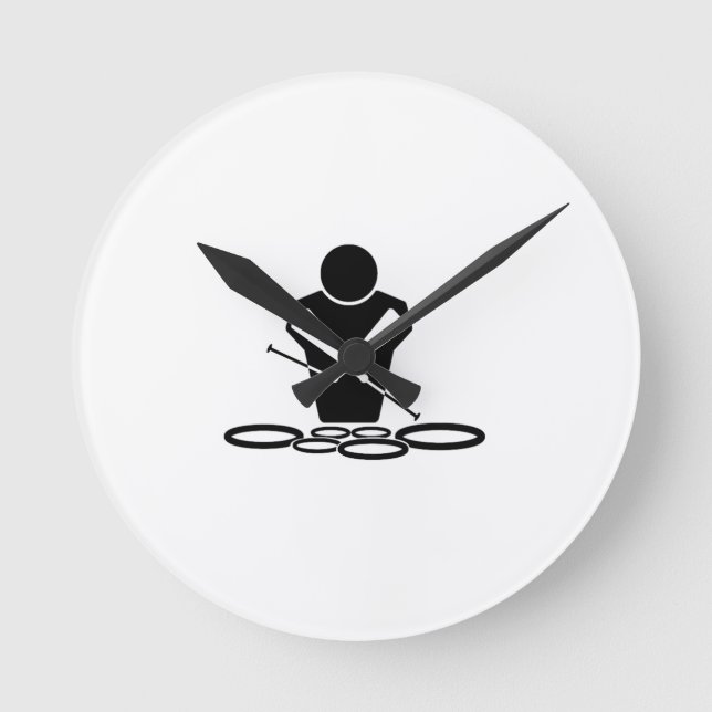 Quads - Tenor Drums - Toms Round Clock (Front)
