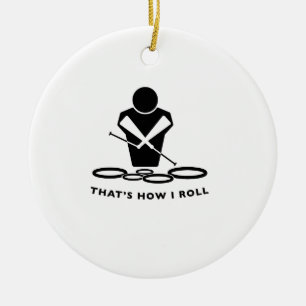 QUADS - TENORS - THAT'S HOW I ROLL CERAMIC TREE DECORATION