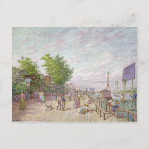 Quai du Point du Jour, Boulogne Billancourt, 1897 Postcard