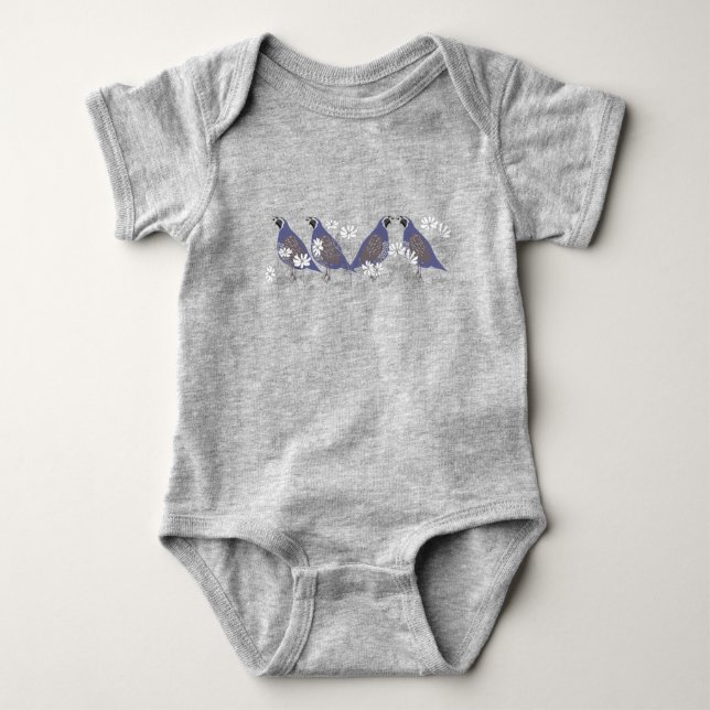 Quail Baby Bodysuit (Front)