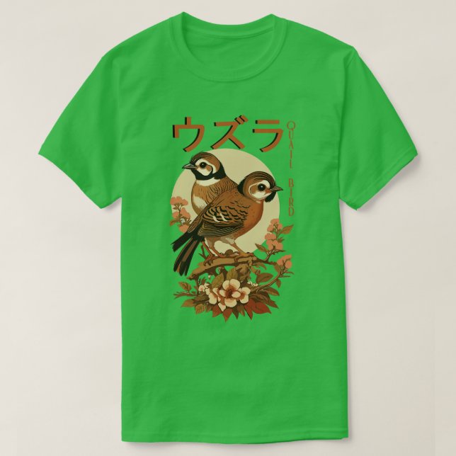 quail birds TShirt (Design Front)
